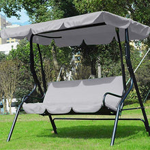 DERCLIVE - Set di copertura per dondolo impermeabile e copriletto, per dondolo da giardino, verde/caffè/beige