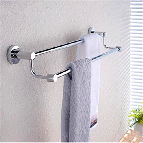 MBYW portasciugamani Moderno Bagno in Acciaio Inox 304 portasciugamani portasciugamani Doppio palo Bagno Asciugamano Bar Asciugamano Appeso Pendente Hardware (D217), 60 cm