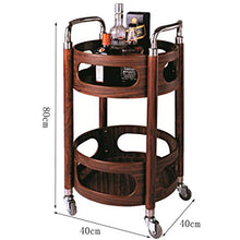 Jia He Carrello Carrello a cremagliera - Carrello rotondo del carrello del serbatoio del vino del carrello del vino dell'hotel del carretto del vino del carrello dello spuntino del vino rotondo Carrel
