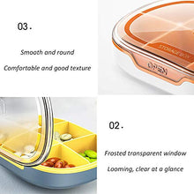 Astuccio portapillole, portapillole, portapillole, 4/6 scomparti, visibile e trasparente, scomparto portatile per pillole diviso, porta medicinali per uso quotidiano/viaggio
