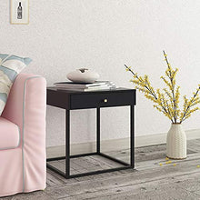 WALNUTA Comodino in Metallo Tavolo da Pranzo Camera da Letto mobili Moderni, mobili Camera da Letto Comodino in Acciaio Quadrato Bianco