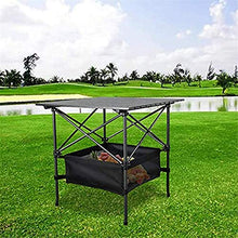 Tavolo da picnic all'aperto Tavolo da campeggio portatile pieghevole con sacchetto di stoccaggio e sacchetto di trasporto Tavolo da picnic per il picnic di alluminio per interni, all'aperto, spiaggia,