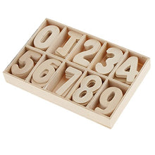 non-brand 120/180 Pezzi Numeri di Legno con Vassoio di Archiviazione Giocattolo Educativo per Bambini - 120 Pezzi
