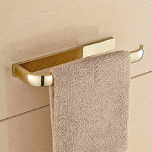 wangjian& Finitura Superficiale Oro Semplice in Ottone Costruzione Bagno e Servizi igienici Portasciugamani retrò ed Europeo con portasciugamani fissato al Muro, 30 cm
