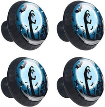 Halloween Zombie Party Pomelli per Porta Set di 4 Pomelli per Mobili Manopole per Cassetti Cucina Armadio Vetro