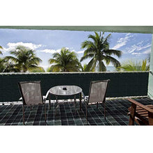 FANGJIE Copertura per Balcone 90x850cm HDPE Balcone Recinzione con Fascette e funi per Giardini e steccati Recinzione, Verde