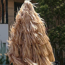 Hula Paglia Sintetica Ombrello 6ft Colore Naturale Stile Hawaiano Ombrello del Giardino della Spiaggia del Patio della Piscina Regolazione Inclinazione, con manovella da 32 mm in Ferro CMXZ