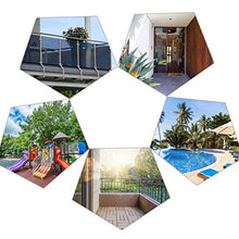 FANGJIE Recinzione Copertura 0.85x3m HDPE Paravento Balcone Leggermente Trasparente per Balcone Giardino, Verde