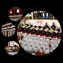 FWZJ Wine Lovers/Wall-Mounted Wine Racks Bar Hanging Rack/Wrought Iron Adjustable Height Bar Counter Wine Cooler,Can Hang Multiple Wine Glasses/Hanging Wine Holder/Floating Wine Sh