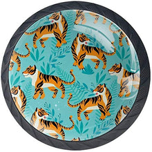 Geometrico Acquerello Unicorni Nero Pomelli per Porta Set di 4 Pomelli per Mobili Manopole per Cassetti Cucina Armadio Vetro