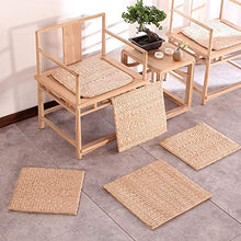 LTINN Paglia Intrecciata a Mano, Cuscino Tatami, Cuscino per Meditazione e adorazione, Tappetino Quadrato per Finestra a bovindo, giunco Naturale di Erba Tessuta a casa Traspirante