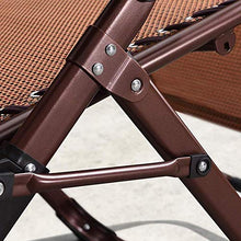 Heavy Duty Textoline Zero Gravity Relaxer sedia da giardino all'aperto sdraio pieghevole sedia sdraio sdraio sdraio sdraio sdraio (dimensioni: versione aumentante) versione aumentante