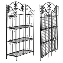 CHHD Supporto per Piante, scaffale Multifunzione in Metallo a 3 Livelli Supporto per Fiori Scaffale per libreria Scaffale per scaffali Organizer per Ufficio in casa Soggiorno Bagno, 58