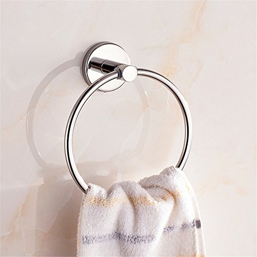 Portasciugamani portasciugamani da bagno anello portasciugamani in acciaio inox 304 con gancio per appendere anello tondo portasciugamani