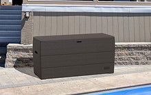 Duramax Woodgrain Durabox - Contenitore in plastica per Esterni e mobili da Giardino, Colore: Grigio