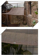 Rete Ombreggiante Anti-UV 90%-95%,Telo Ombreggiante Tessuto Ombreggiante,Rete Telo Ombra a Rete Traspirante,Anti età,con Occhielli,per Piante Grasse,Balcone,Cortili,Marrone (3x5m/9.8x16.4ft)