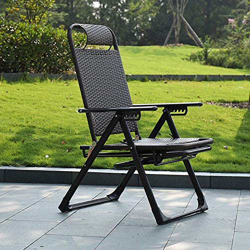 KMDB Sedie A Sdraio da Giardino con Cuscini, Reclinabili da Giardino, Sedie A Sdraio Reclinabili, Sedie A Sdraio Pieghevoli, per Patio All'aperto Cortile sulla Spiaggia