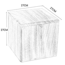 Sgabello Tavolino Basso Legno Home Soggiorno Ripostiglio Moda Creativa Retro 27 * 27 * 27cm LCSHAN (Color : Lightly Baked)