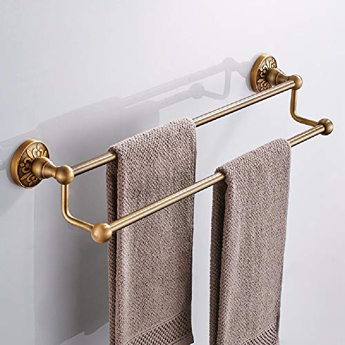 MBYW Portasciugamani Moderno Minimalista Portasciugamani Elegante per Il Bagno di Moda Portasciugamani Antico con Doppia Asta Porta salviette anticondensa  Adatto per Bagno,Cucina, Ufficio