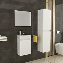 Mobili da bagno/lavabo con mobiletto/Design Specchio/bianco/modello Lugano 400/lavabo