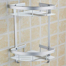AGGF Mensola per Doccia da Bagno ad Angolo in Alluminio con Montaggio a Parete Accessori per Il Bagno Supporto per cestello