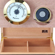FxsD Cigar Box, Legno di Cedro Cigar gabinetto di casa Cigar Humidor Cigar Box con igrometro e umidificatore ## (Color : A)