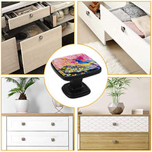 pavone Pomelli per Porta Set di 4 Pomelli per Mobili Manopole per Cassetti Cucina Armadio Vetro