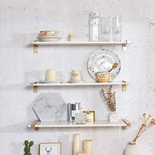 Semplicità Elegante Scaffale a Muro Scaffalature Sospese Scaffale Scaffale in Marmo Artificiale Trama Trasparente Impermeabile Resistente All'Usura Bagno Cucina Soggiorno, 6 Dimensioni, HJJ, bianca