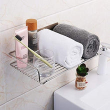 ChangHua1 Mensola per bagno a parete Mensola per bagno Mensola per doccia, mensole per bagno di Instal senza tracce e supporto per doccia con appendiabiti Spazio Portasciugamani in alluminio Mensola p
