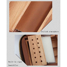 Cigar Humidor, di Alta qualità Hardware Zipper Legno di Cedro Cigar Box Caso Portatile Sigaro Built-in Sigaro Umidificatore (205 * 108 * 86MM),B