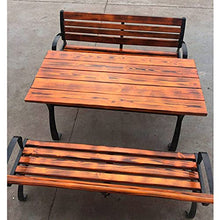 QHW Panca da Giardino per Esterni, mobili in Legno massello Verniciato a 3 posti, Decorazione Semplice e Moderna per terrazza/Parco, 120x40x74cm, 150x40x74cm