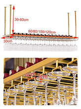 Portabottiglie da Soffitto Portabicchieri Sospeso Supporto per Vetro A Parete Scaffale di Vetro del Vino Rosso Capovolto  Bar Wine Rack  Supporto per Calice Porta Calici per Cucina da Bar Oro/Argento
