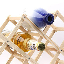 maxgoods Organizer per Esposizione Portabottiglie in Legno per Vino Rosso da 3/6/10.Marrone L