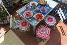 SANDINI Cuscino Mandala - Decorazione per la casa e Il Giardino - 38 x 6 cm