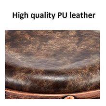 Poltrone Nubao Sgabelli regolabili con rotelle, girevole Bellezza Sgabello con Brown sedile in pelle sintetica, Altezza regolabile 43-53 cm, Reggere il peso di 160 Kg, Estetista sgabello con schienale