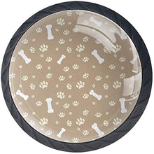 Dog Paw and Bone Pomelli per Porta Set di 4 Pomelli per Mobili Manopole per Cassetti Cucina Armadio Vetro