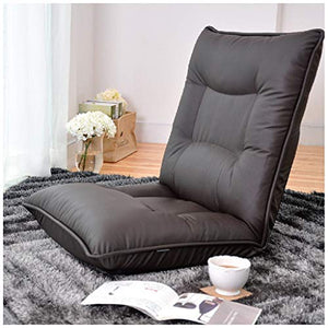 SMC Leisure Small Sofa Foldable Single Lazy Sofa Camera da Letto Soggiorno Studio Dormitorio Divano (Color : Black)