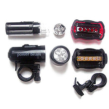 SaySure - Torch Bike Bicycle 5 LED Head Light 5 LED Rear Lamp