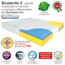 Goldflex Materasso Bivalente MATRIMONIALE 140x200 2 Strati Zone Differenziate Ergonomico Memory Gaia + Schiumato Ecologico Sfoderabile GARANZIA 5 Anni Made In Italy Dispositivo Medico Detrabile
