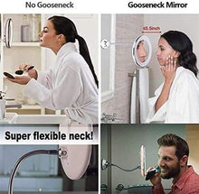 Specchio Specchi per Il Trucco vanità con luci, Illuminato a LED 3 modalità 10x ingrandimento 360 ° Girevole