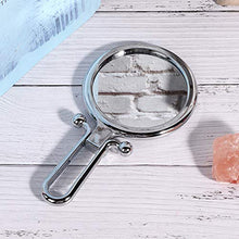 VIFER Specchio per Il Trucco Specchio per Il Trucco Fronte/Retro, Specchio per Trucco Portatile Pieghevole Ingrandimento 10 Volte, Famiglia, Specchio per Trucco Portatile(Argento)