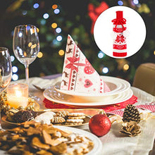 Amosfun - Copribottiglie di Vino per Natale, per Bottiglie di Vino, Vacanze, Vino, Maglione, Decorazione da tavola (Fiocco di Neve)