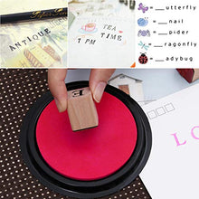 HEALLILY 1 Set di Gomma di Legno Timbri di Legno Stampers Legno Montato Timbro di Gomma di Gomma di Legno Lettere di Alfabeto per Le Forniture Capitalizzati 10 Numeri