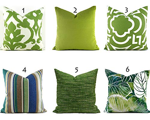 Toll2452 - Cuscini decorativi per esterni, per esterni, colore: Verde