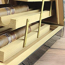 Umidificatore a scatola isolante Cigar Humidor Tre Strati Cigar Box di Sollevamento Cigar Box Desktop Cigar Box Cigar Box Manutenzione Importato Cigar Box Humidor Viaggio Cigar Box lucidatura Manuale