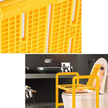 Sgabello da bagno Doccia / vasca da bagno in acciaio inox Sgabelli Commode sedia doccia Sedile Sgabello for anziani / disabili / donne incinte Anti-Slip Mats Doccia Sedia Heavy Duty in giallo Max.300k