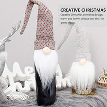 Cabilock 3 Pezzi Copri Bottiglia di Vino di Natale Peluche Gnomi Scandinavo Svedese Santa Tomte Bambola Giocattolo Rosso
