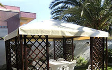 TUTTOPERGOLE Telo in PVC di Ricambio Tetto Gazebo 3X3 m (Avorio)