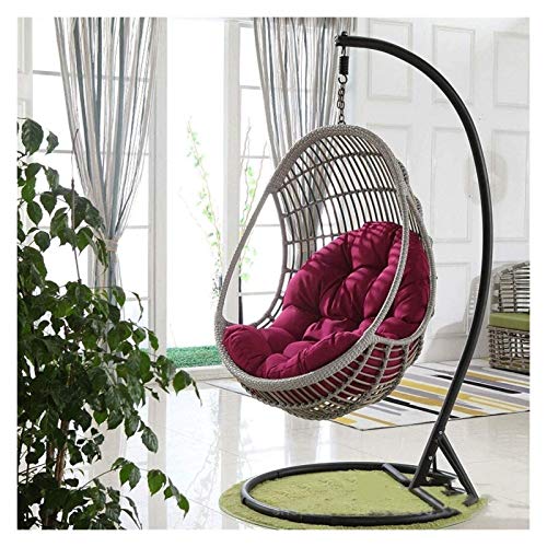 Cuscini da esterno per sedie da patio Cuscino per sedia a dondolo, cuscino per sedia amaca a uovo appeso, senza supporto Cuscino per sedile oscillante multicolore Cuscino per sedia a sdraio a nido s
