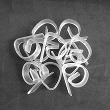 JZZJ 24 Pezzi Clip di Tovaglia Plastica, Fermatovaglia Trasparente Supporto per Morsetti per Festa Picnic